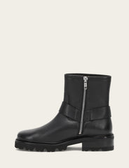 Women's Black Olivia Harness Short Booties Black