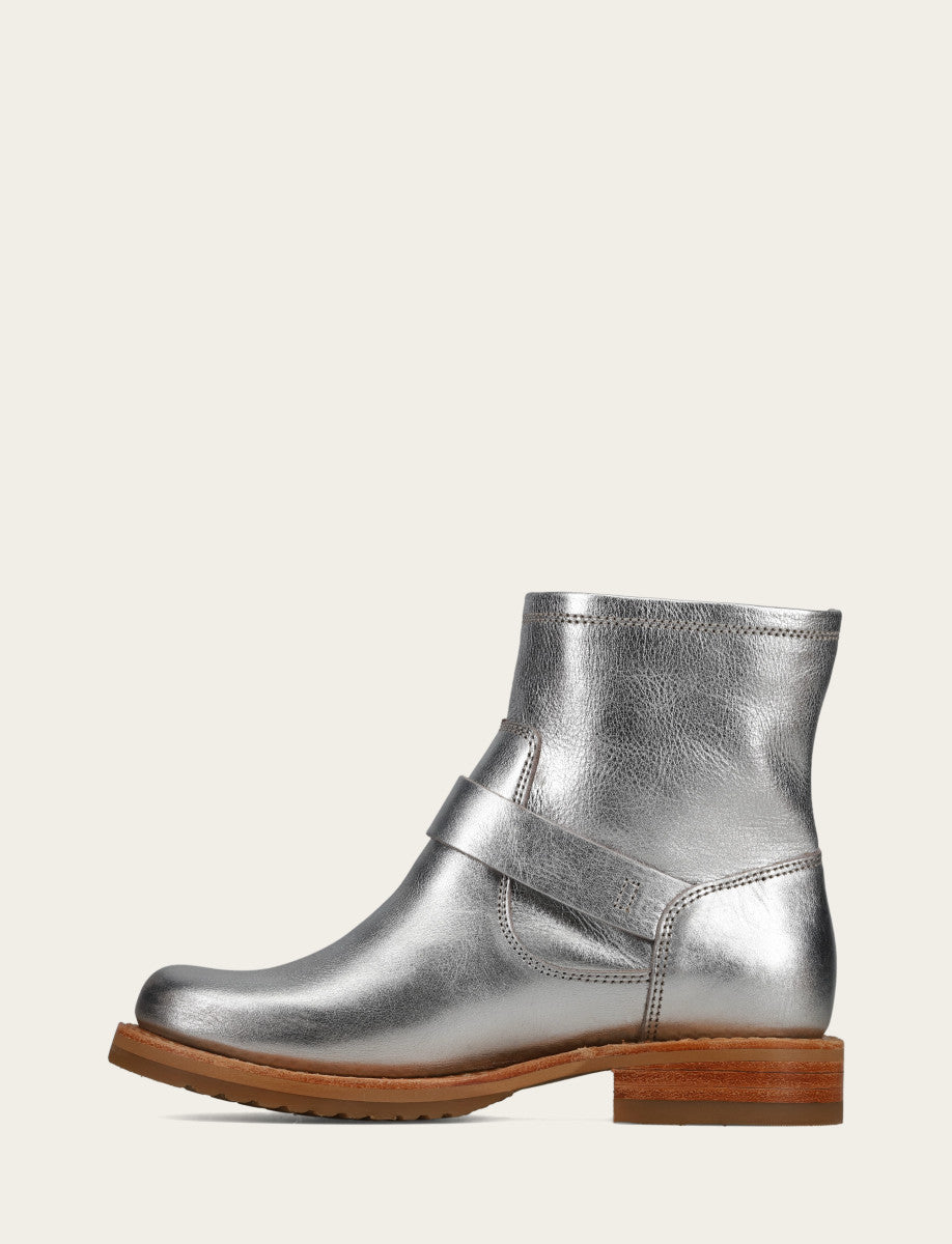 Women's Silver Veronica Flex Booties Silver
