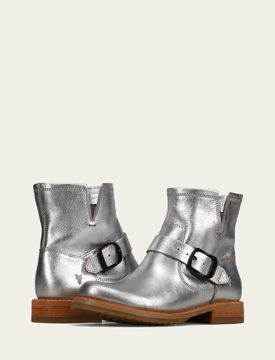 Women's Silver Veronica Flex Booties Silver