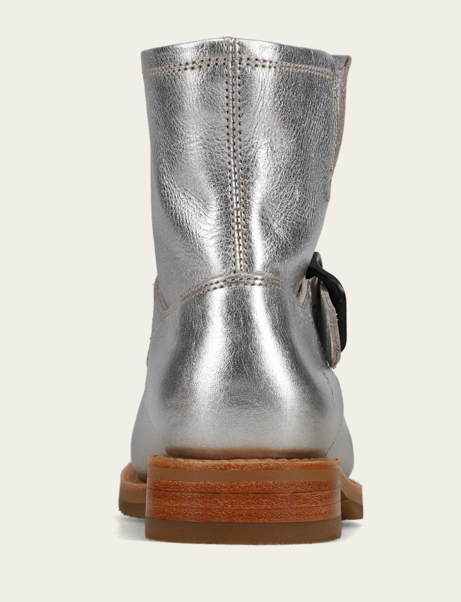 Women's Silver Veronica Flex Booties Silver