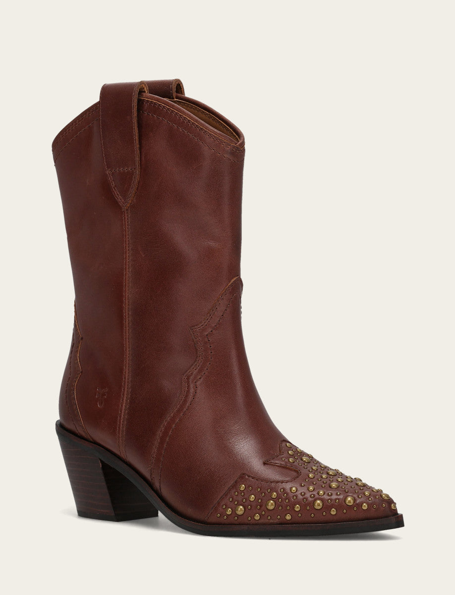 Women's Saddle Sara Wingtip Stud Western Boots Saddle