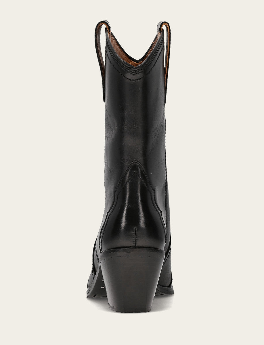 Women's Black Sara Wingtip Stud Boot Black