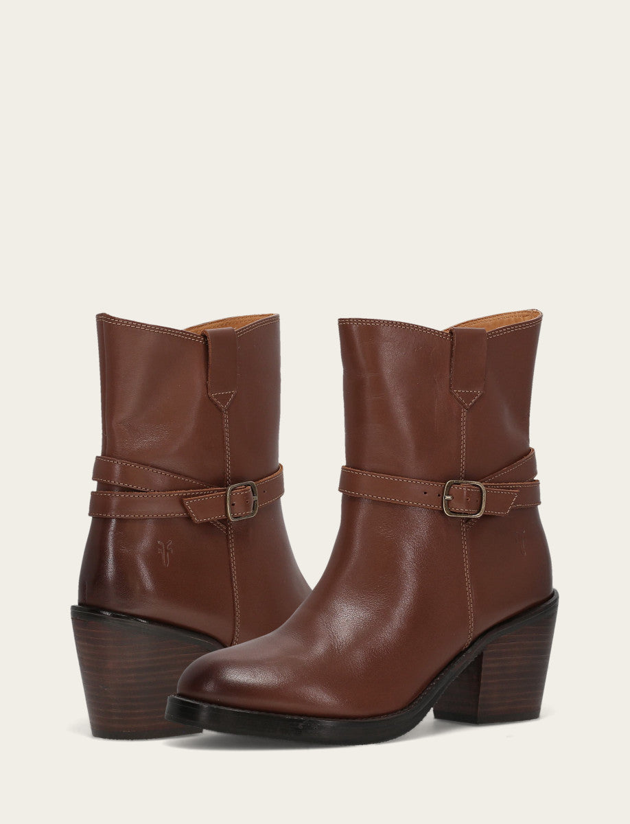 Women's Walnut Rylee Belted Inside Zip Boot Walnut