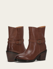 Women's Walnut Rylee Belted Inside Zip Boot Walnut