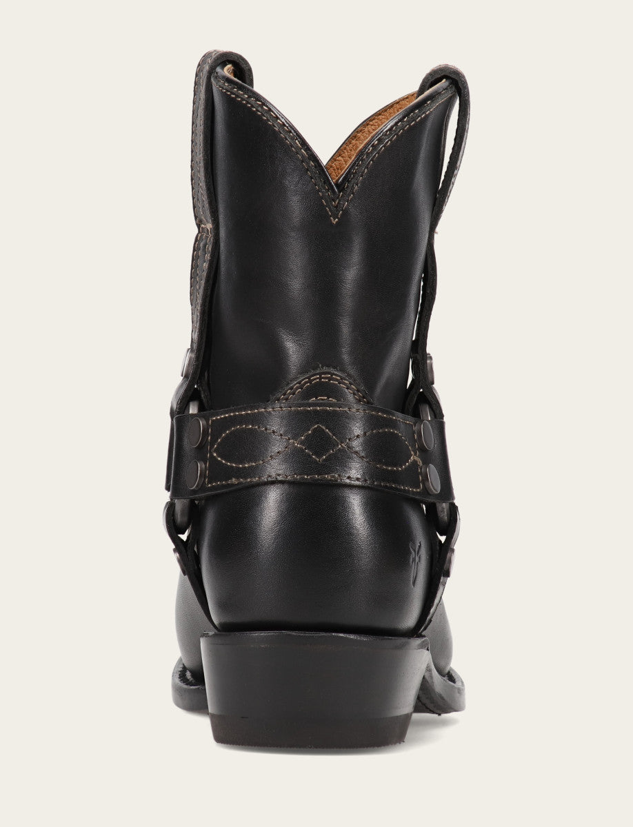 Women's Black Billy Short Harness Booties Black