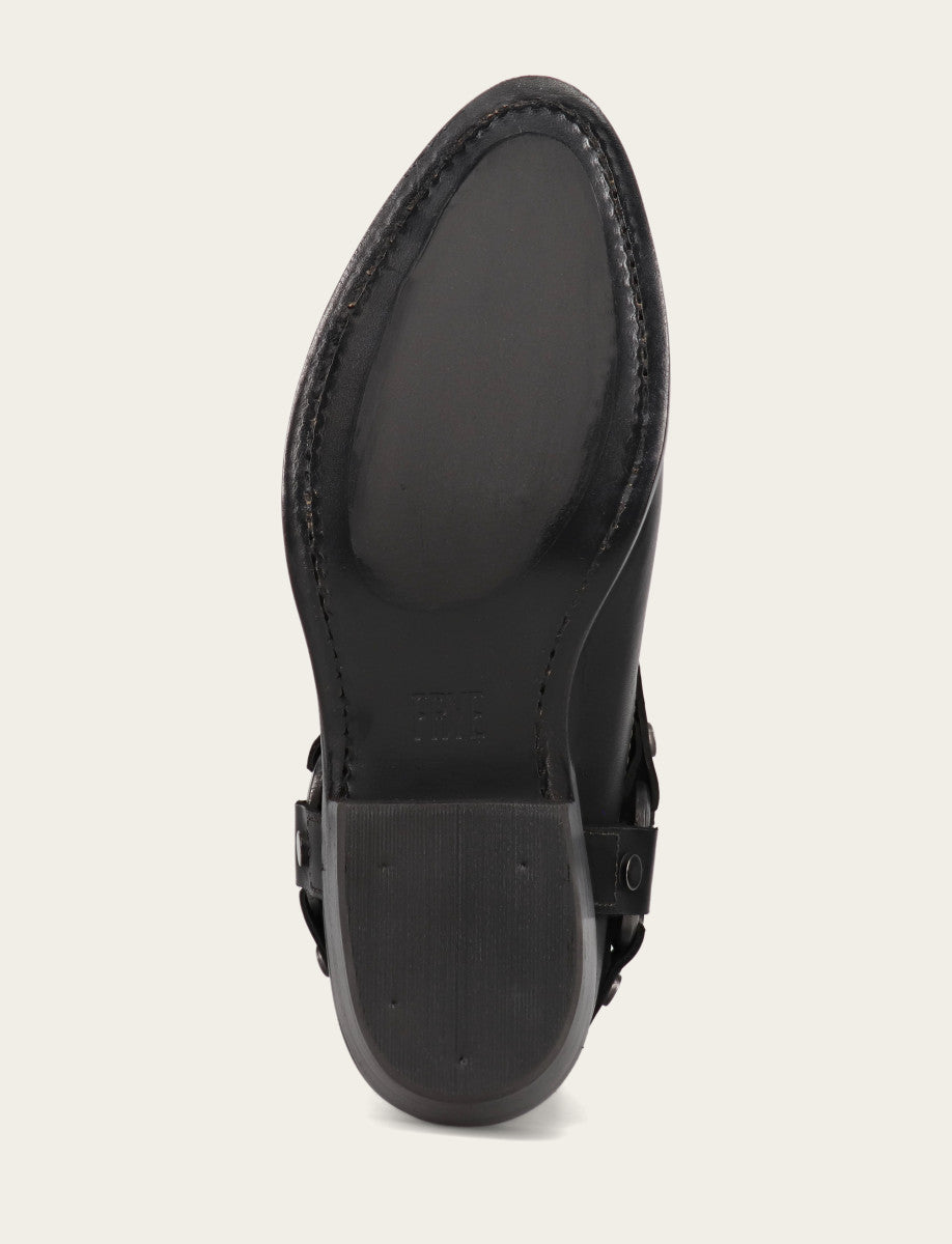 Women's Black Billy Short Harness Booties Black
