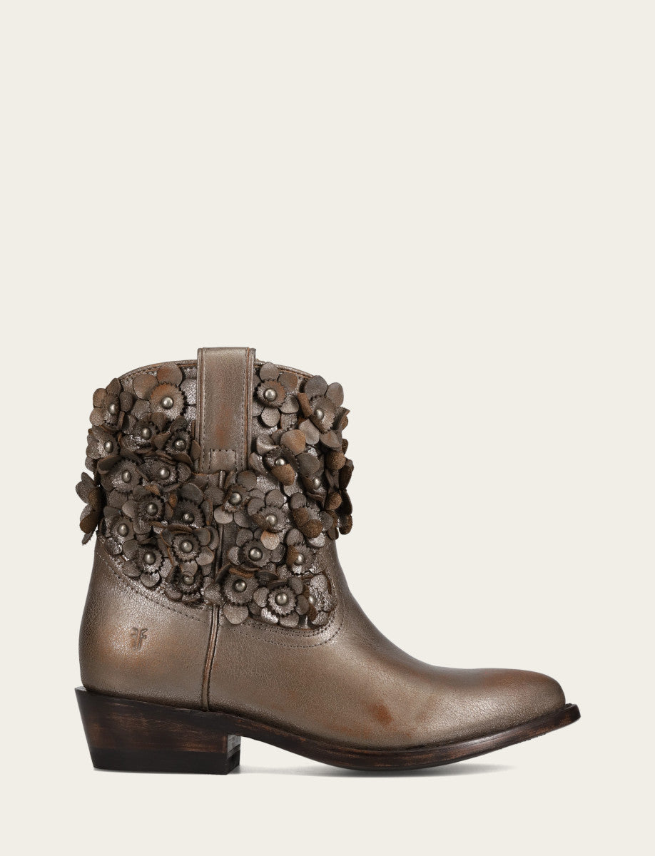 Women's Metallic Stone Billy Flower Boot Metallic Stone