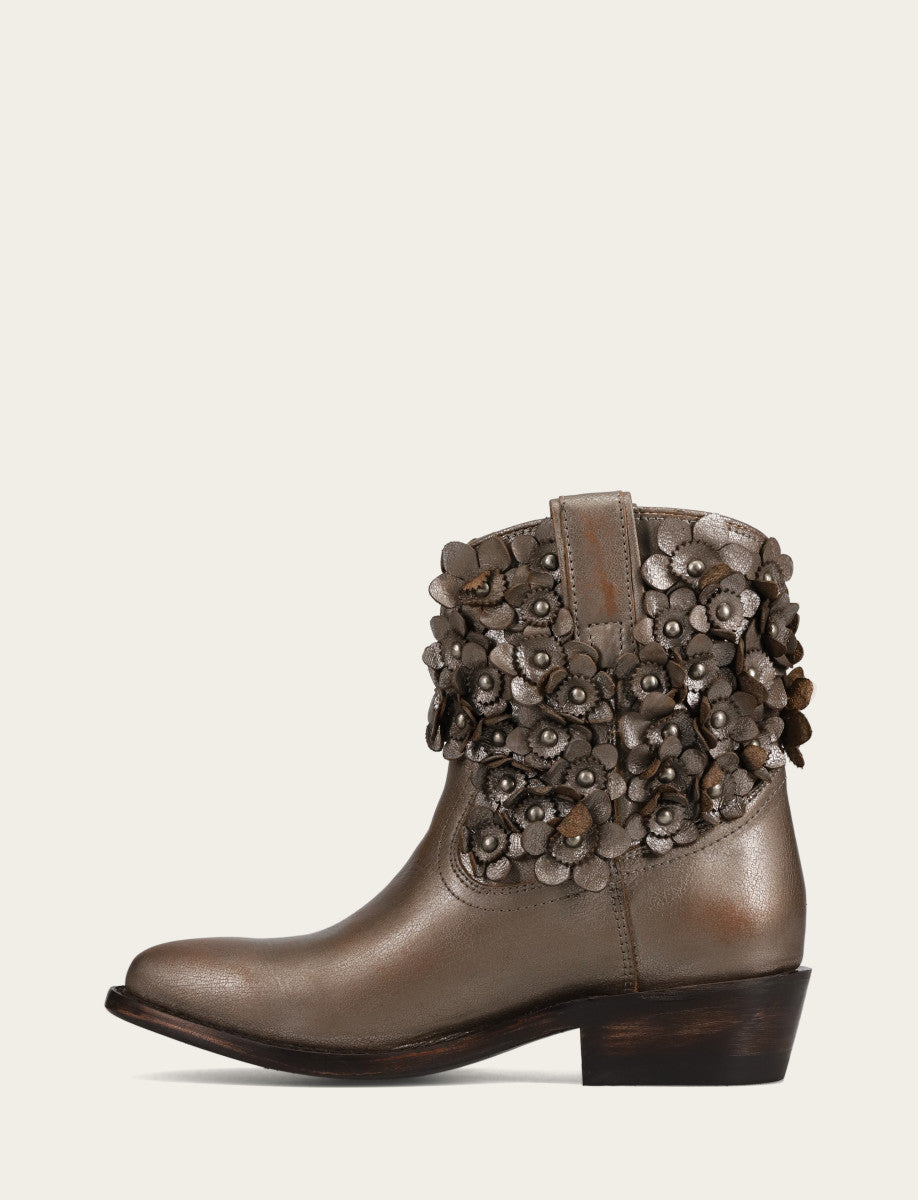 Women's Metallic Stone Billy Flower Boot Metallic Stone
