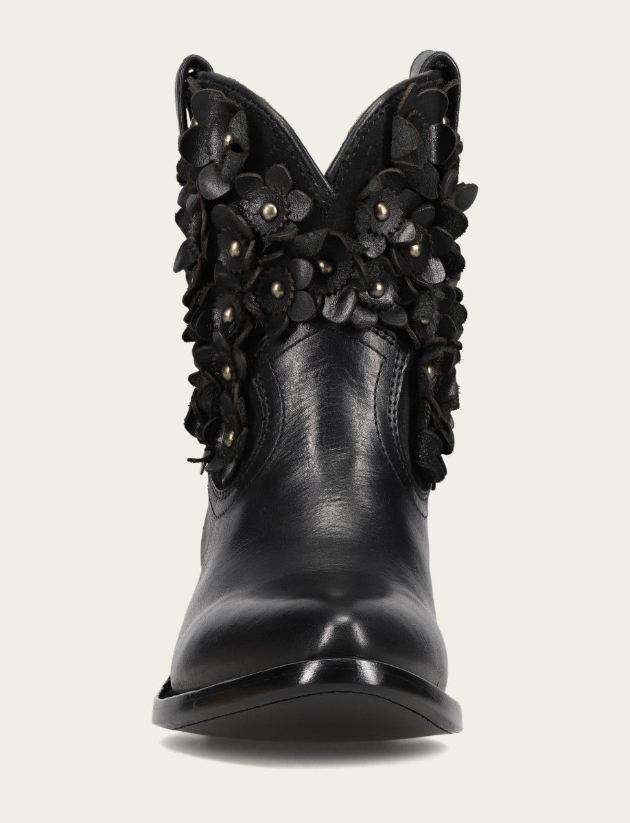 Women's Black Billy Flower Boot Black