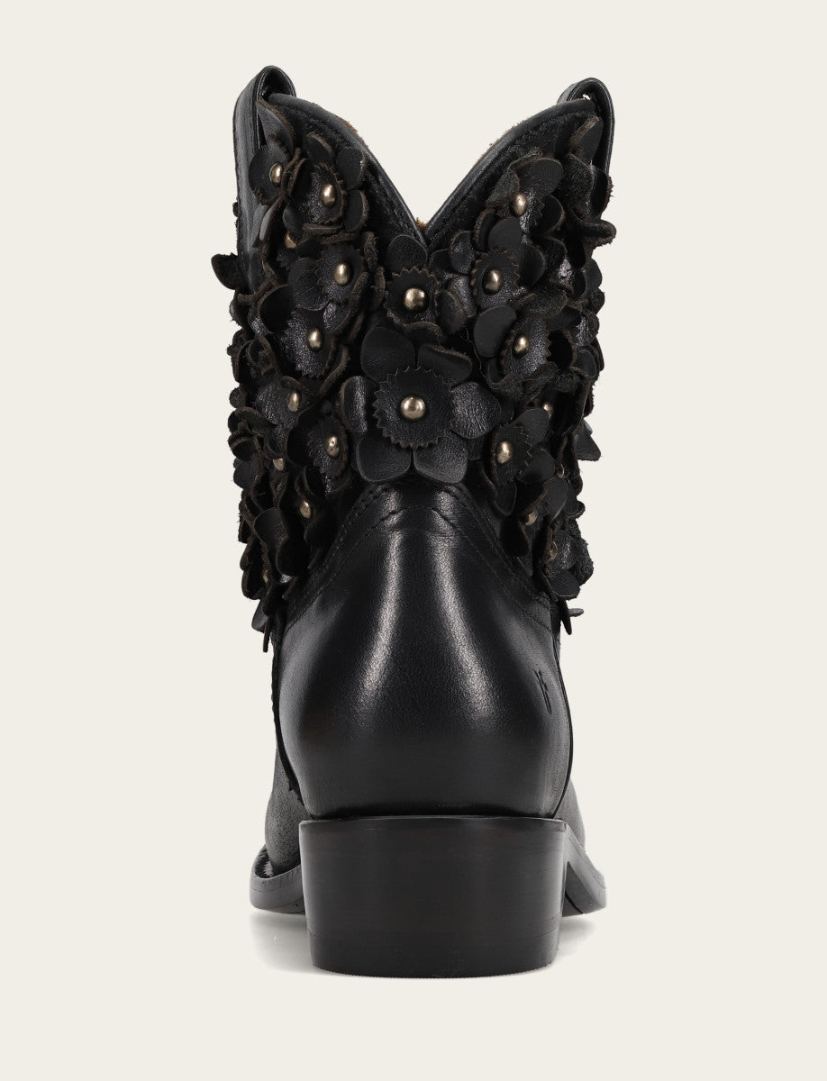 Women's Black Billy Flower Boot Black