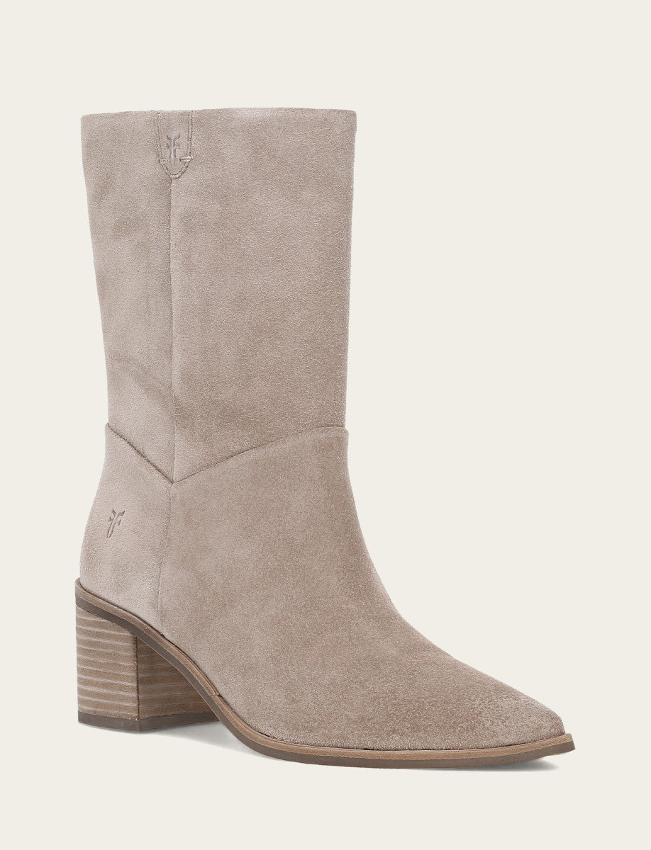 Women's Taupe Sadie Softy Mid Booties Taupe