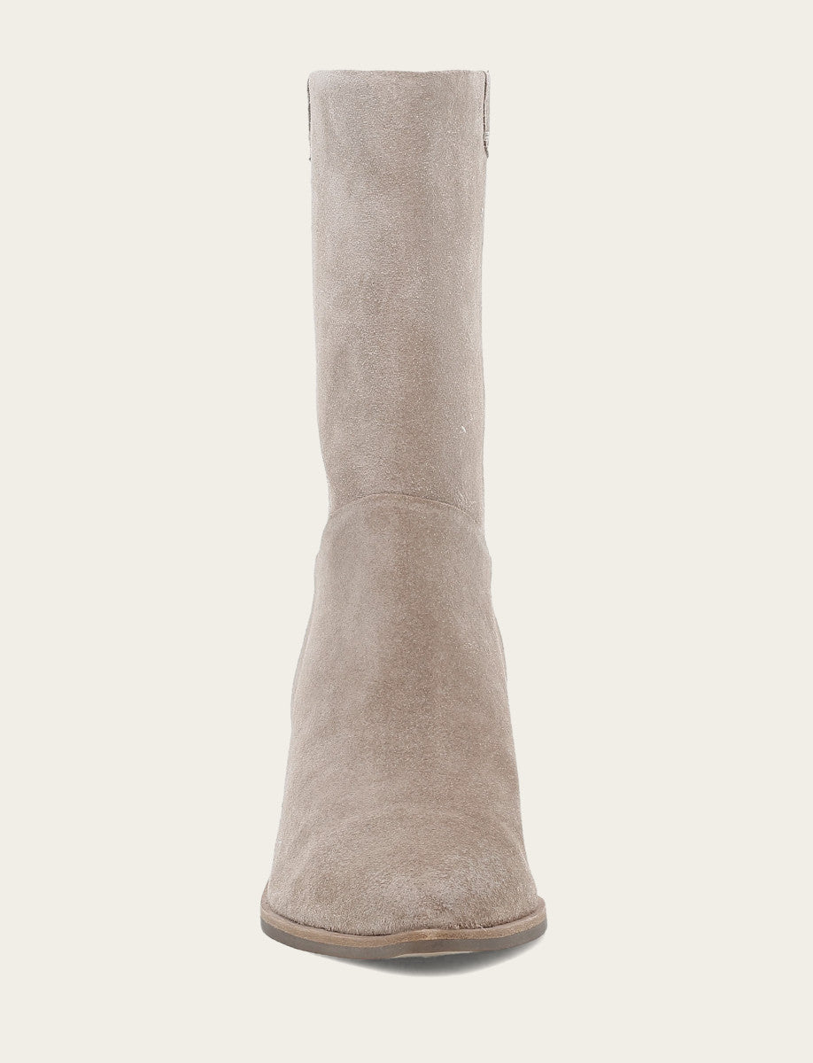 Women's Taupe Sadie Softy Mid Booties Taupe