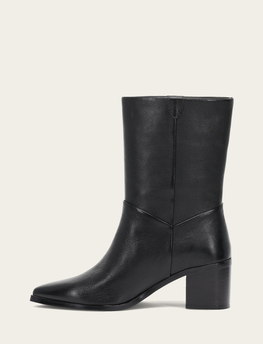 Women's Black Sadie Softy Mid Booties Black