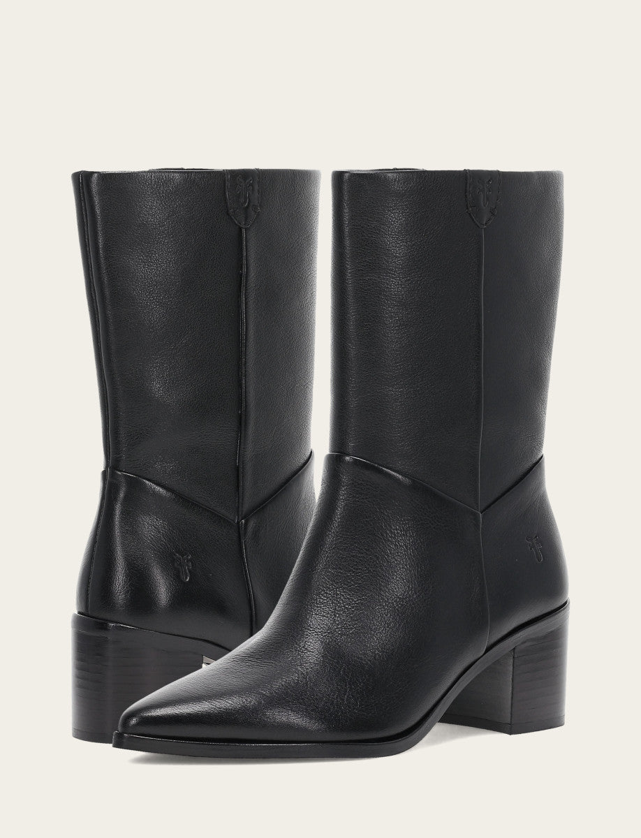 Women's Black Sadie Softy Mid Booties Black