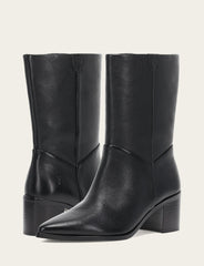 Women's Black Sadie Softy Mid Booties Black