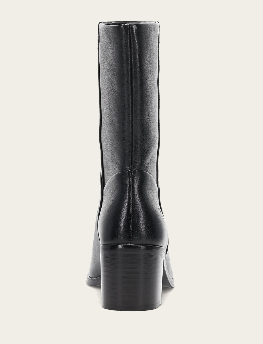 Women's Black Sadie Softy Mid Booties Black