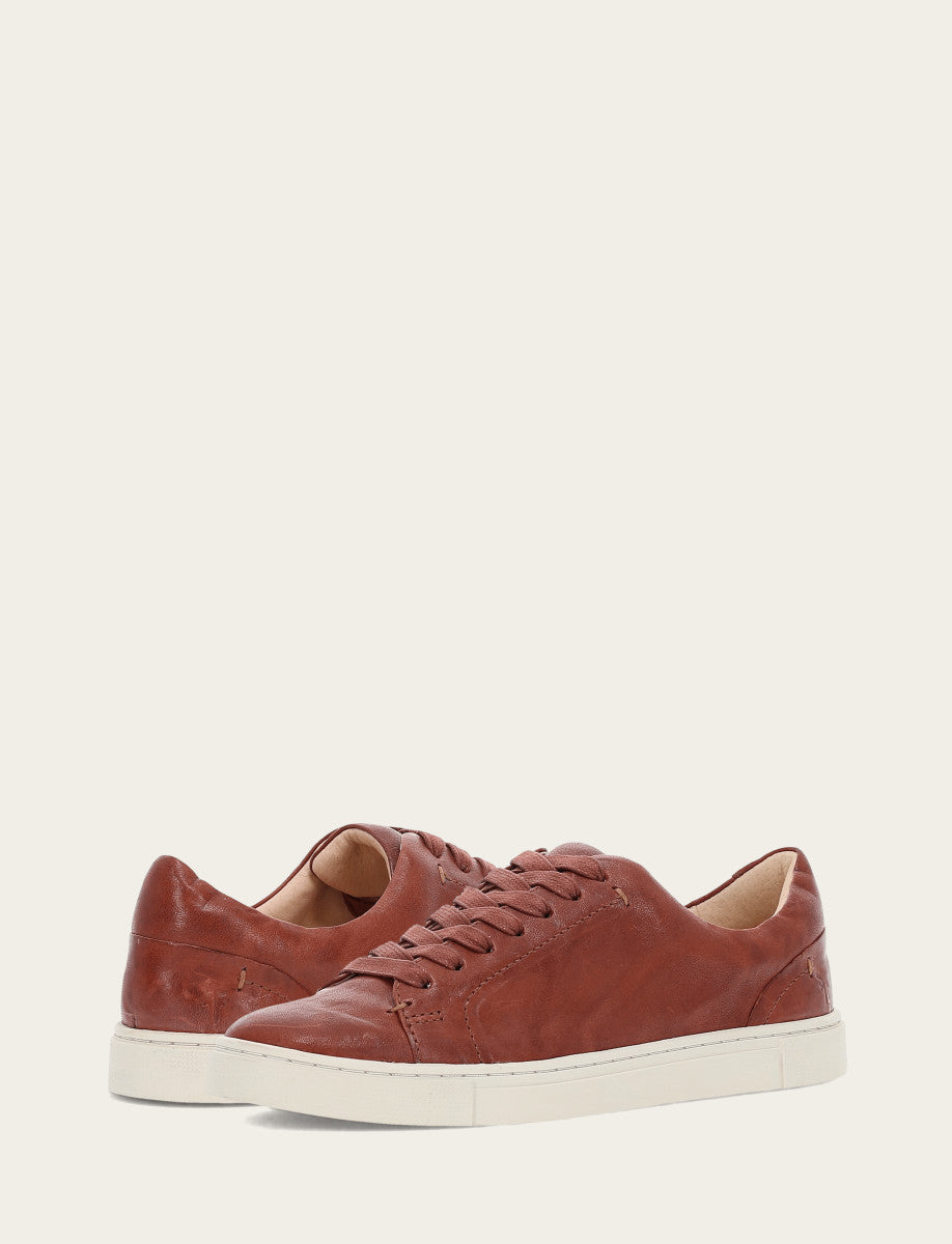 Women's Cognac Ivy Low Lace Sneakers Cognac