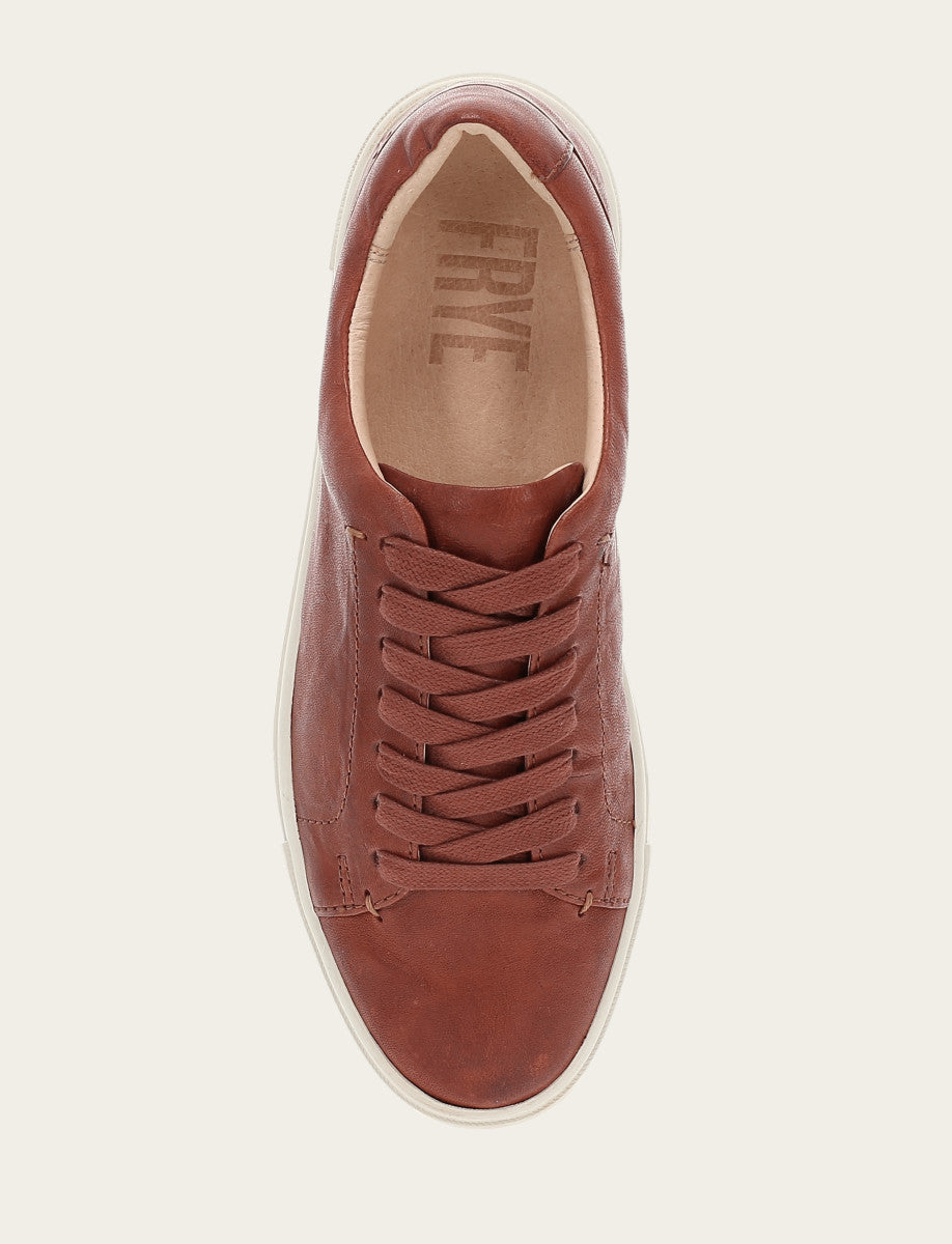 Women's Cognac Ivy Low Lace Sneakers Cognac