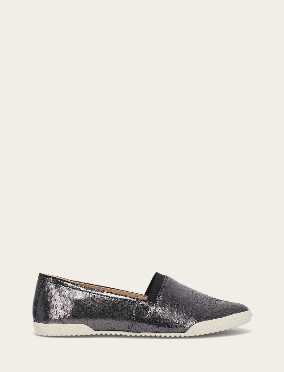 Women's Pewter Mirror Melanie Slip On Sneakers Pewter Mirror