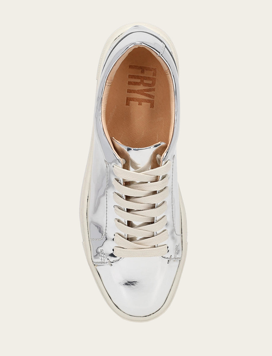 Women's Silver Ivy Low Lace Slip On Sneakers Silver