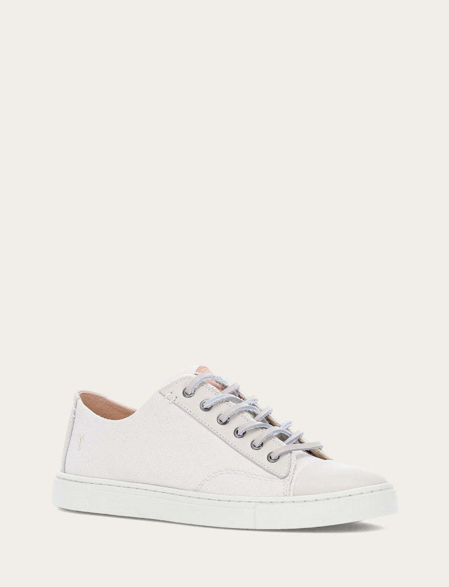 Women's Ivory Ivy Canvas Low Lace Sneakers Ivory