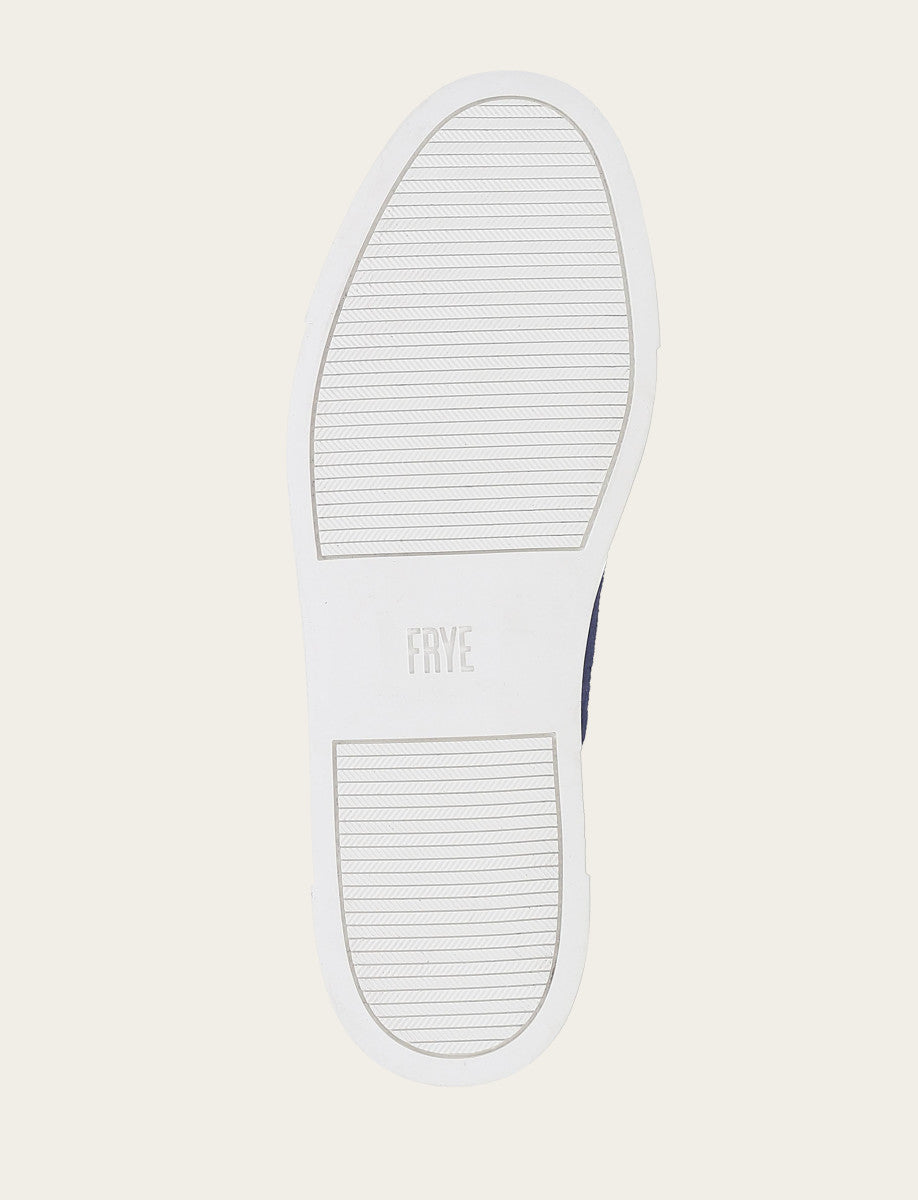 Women's Navy Ivy Canvas Low Lace Sneakers Navy