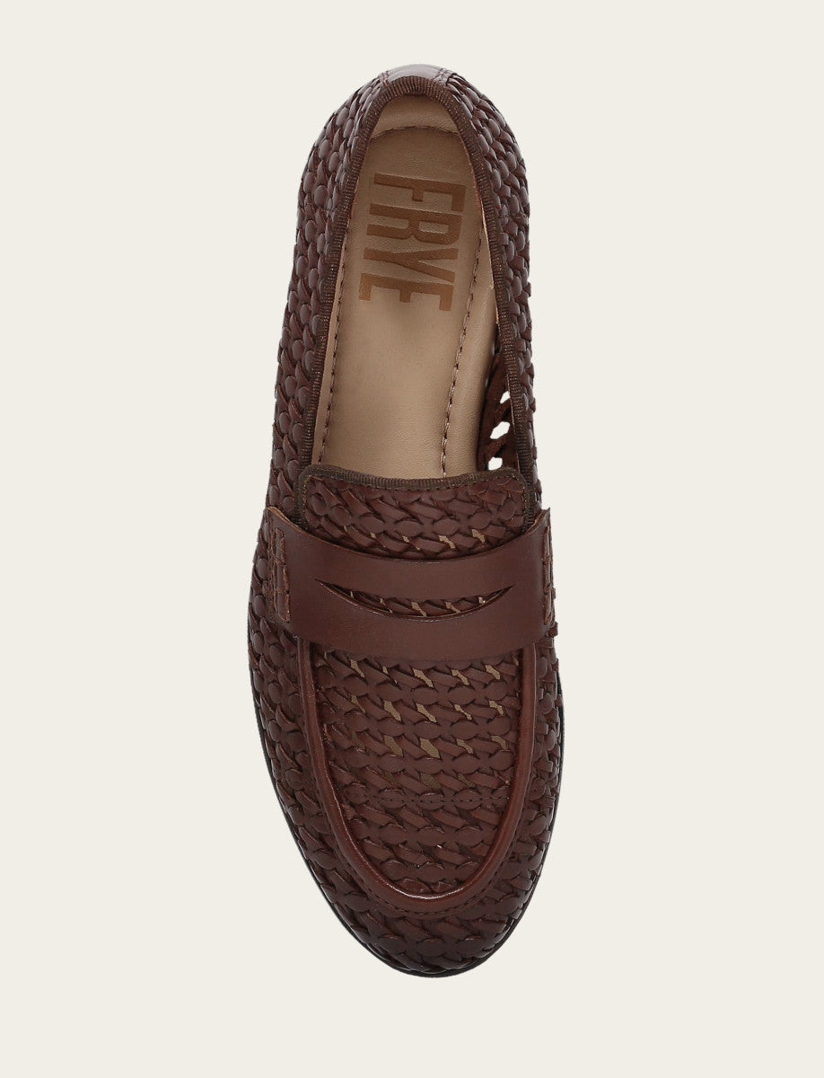 Faith Woven Loafer Dark Brown