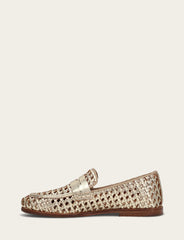 Faith Woven Loafer Gold