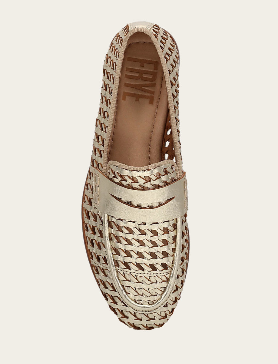 Faith Woven Loafer Gold