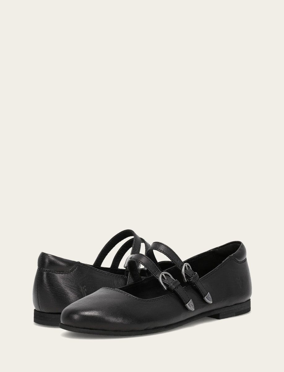 Women's Black Carson Multi Mary Jane Flats Black