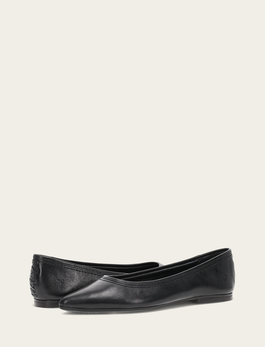 Women's Black Heather Ballet Flats Black