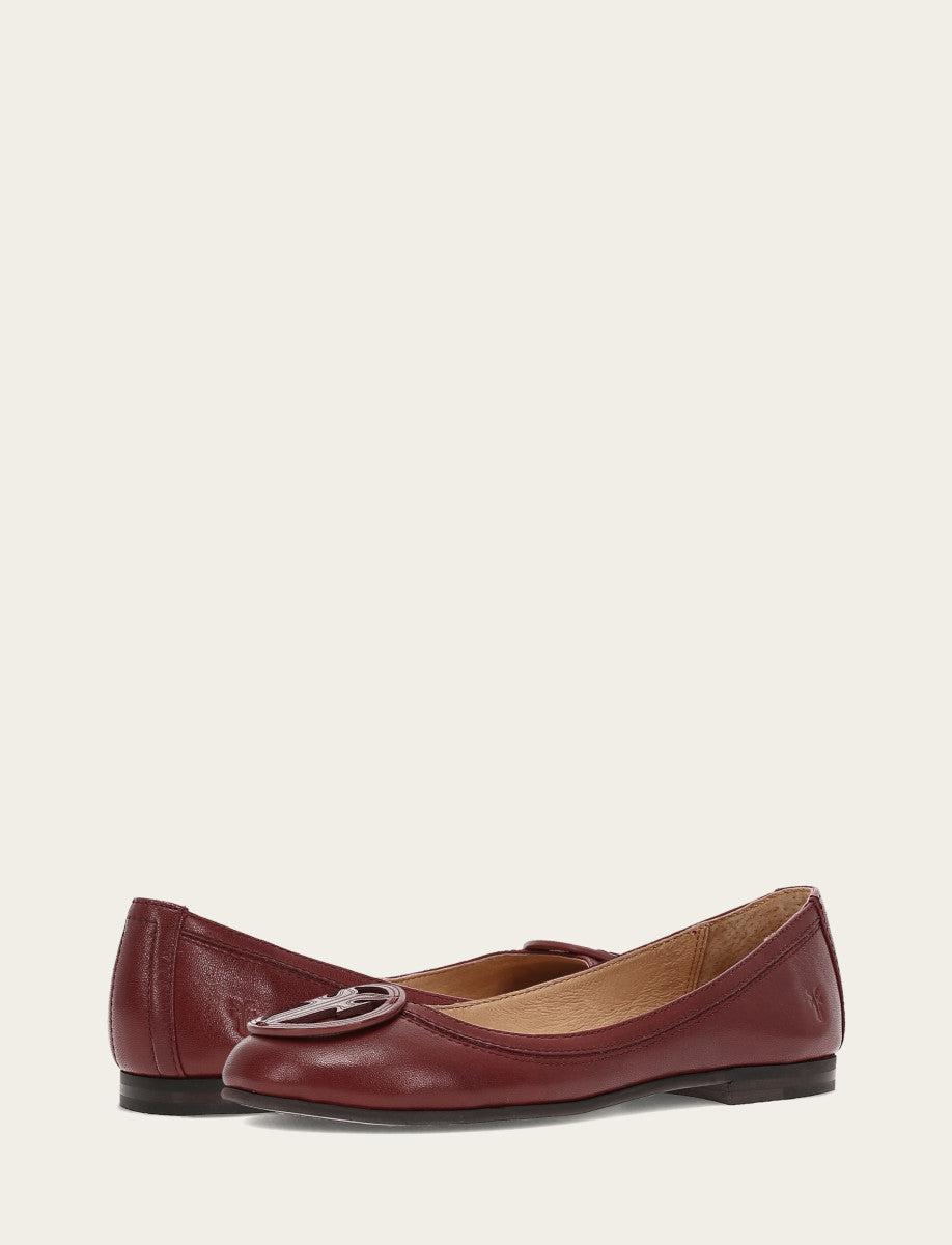 Women's Cranberry Carson Logo Ballet Shoe Cranberry