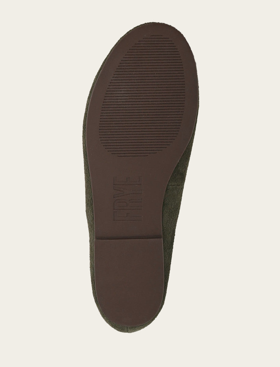 Women's Dark Olive Emma Elastic Mary Jane Shoe Dark Olive