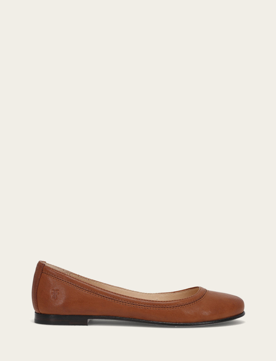 Women's Cognac Carson Ballet Flats Cognac