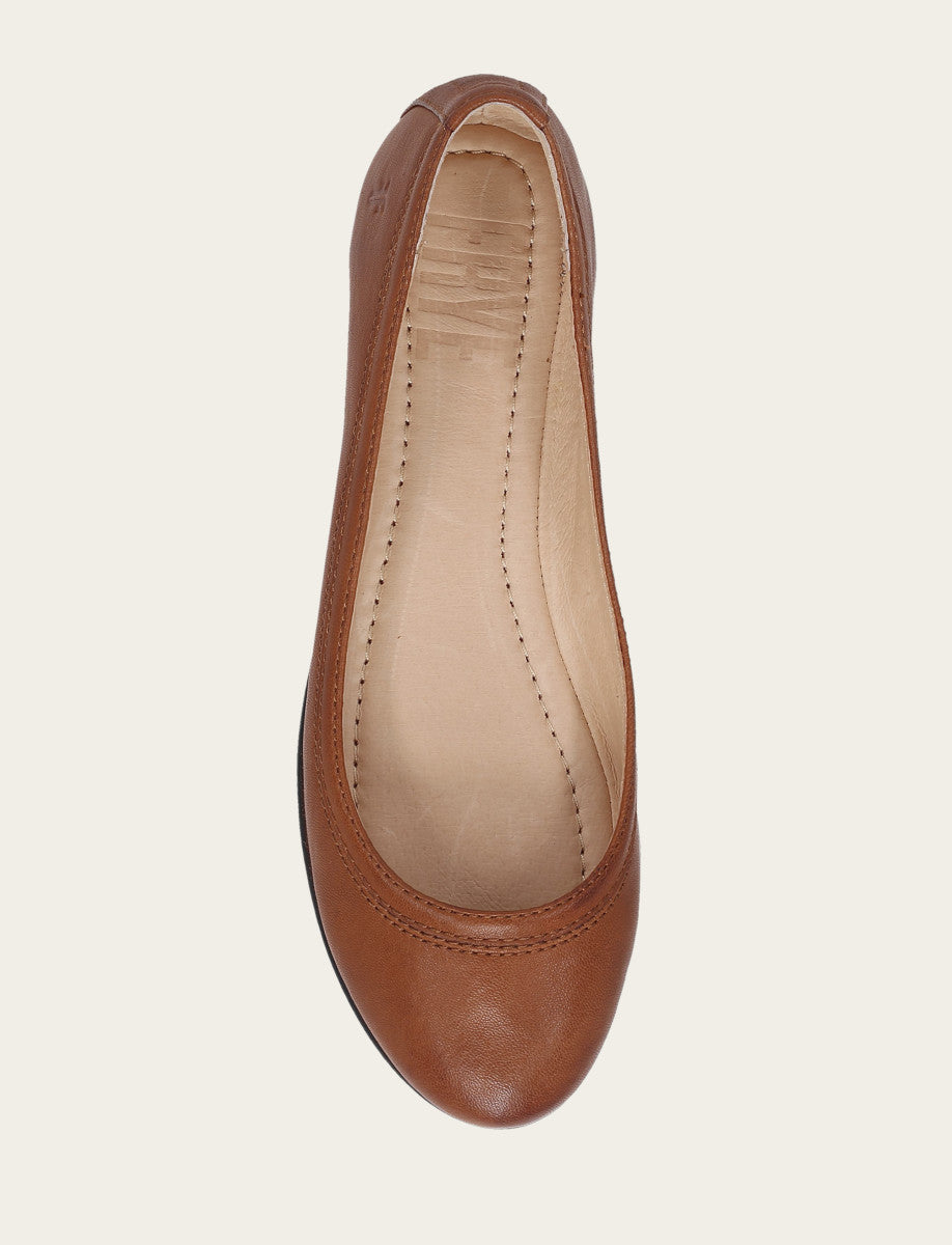 Women's Cognac Carson Ballet Flats Cognac