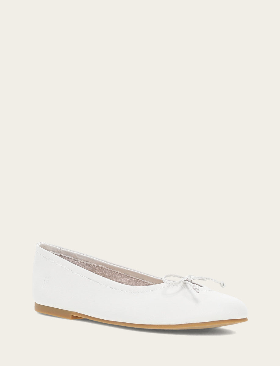 Women's White Emma Ballet Flats White