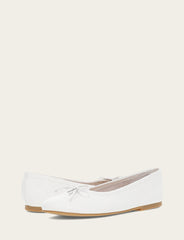 Women's White Emma Ballet Flats White