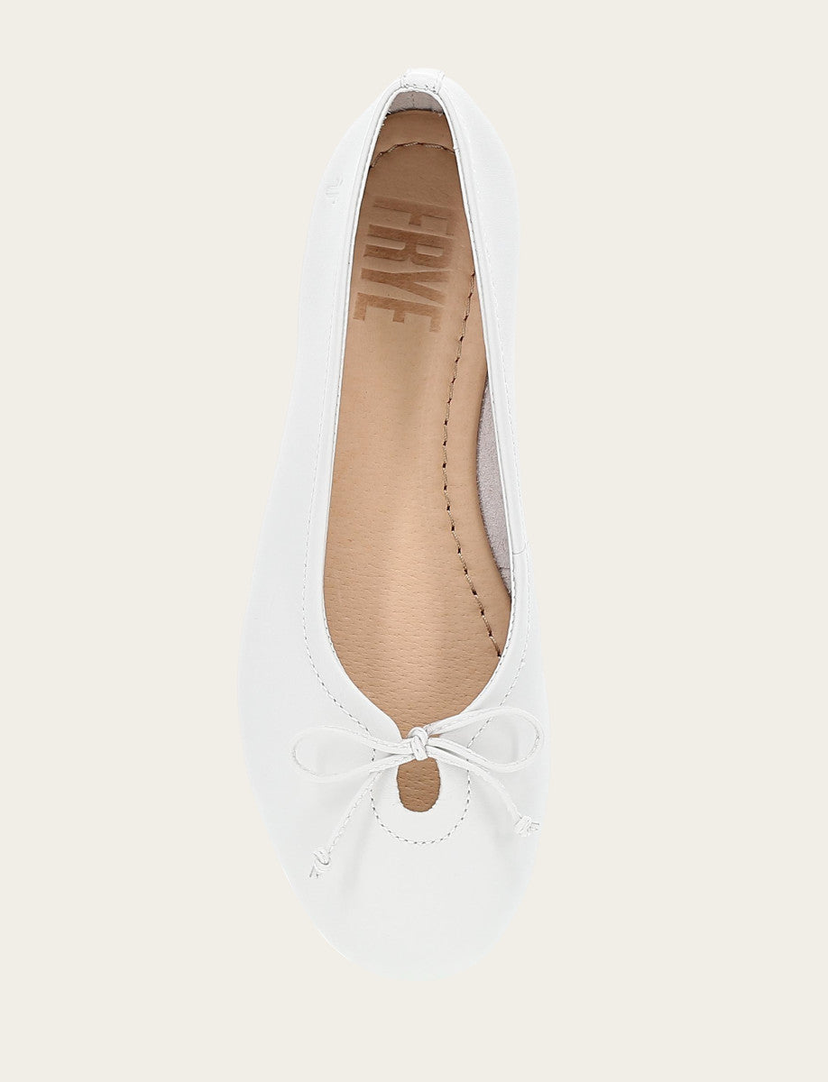 Women's White Emma Ballet Flats White