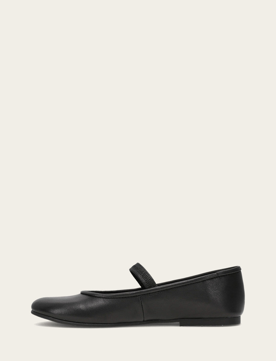 Women's Black Emma Elastic Mary Jane Shoe Black