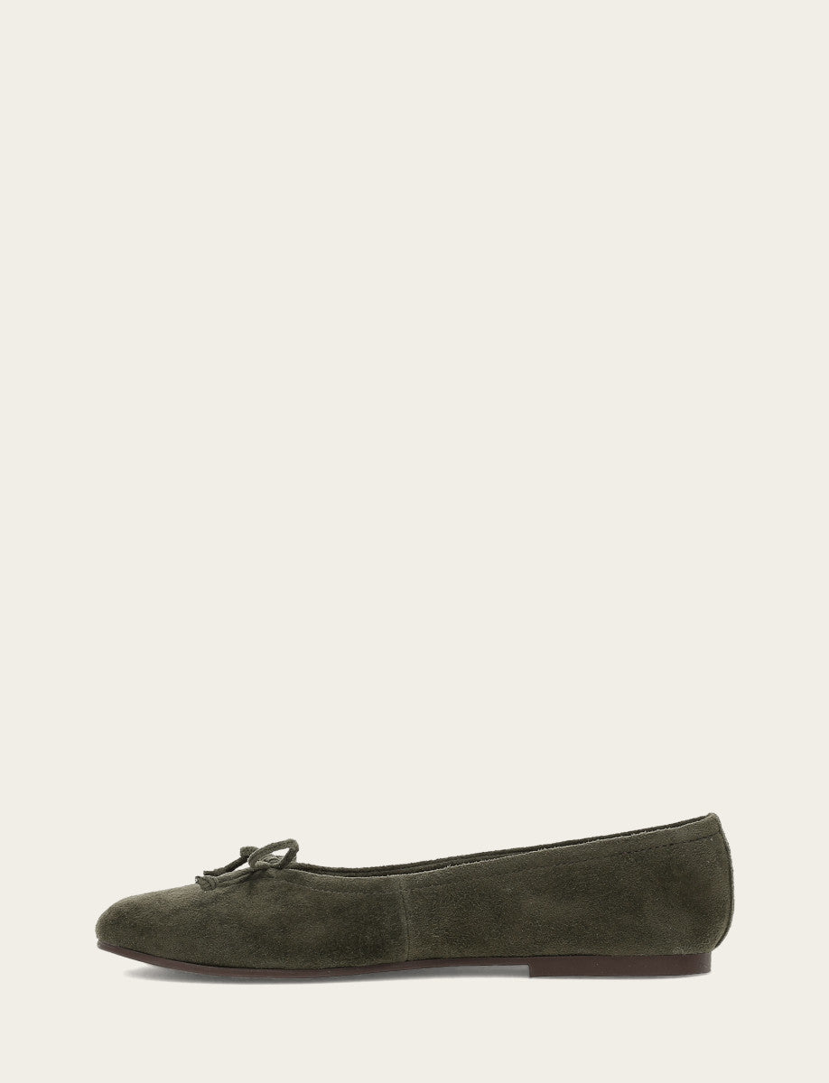 Women's Dark Olive Emma Ballet Shoe Dark Olive