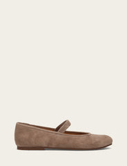 Women's Dark Taupe Emma Elastic Mary Jane Shoe Dark Taupe