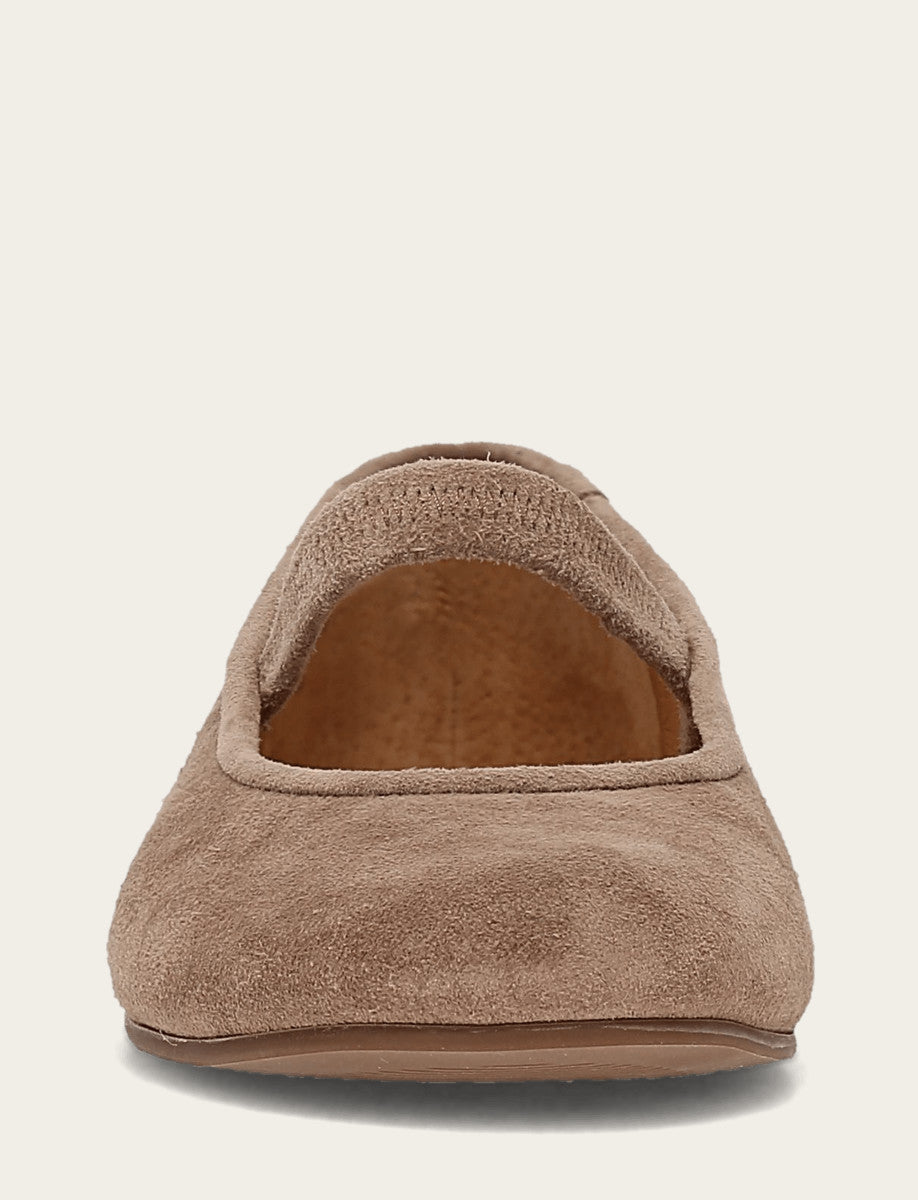 Women's Dark Taupe Emma Elastic Mary Jane Shoe Dark Taupe