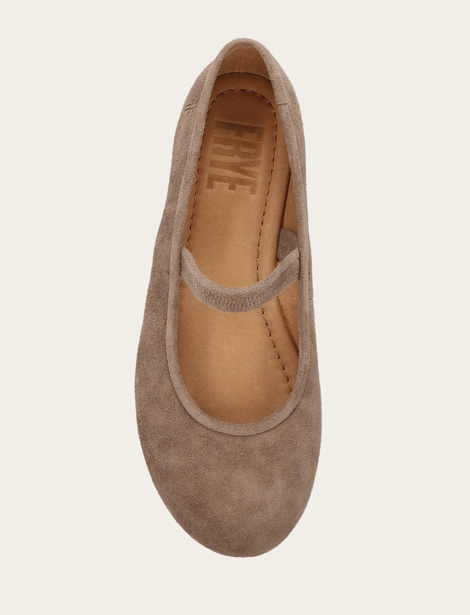Women's Dark Taupe Emma Elastic Mary Jane Shoe Dark Taupe