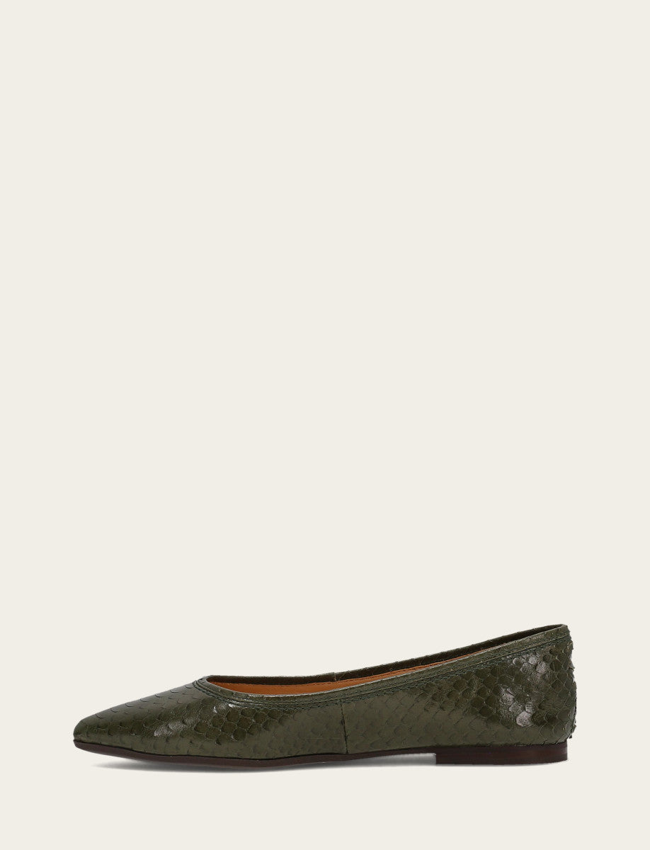 Women's Dark Olive Heather Ballet Shoe Dark Olive