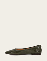 Women's Dark Olive Heather Ballet Shoe Dark Olive