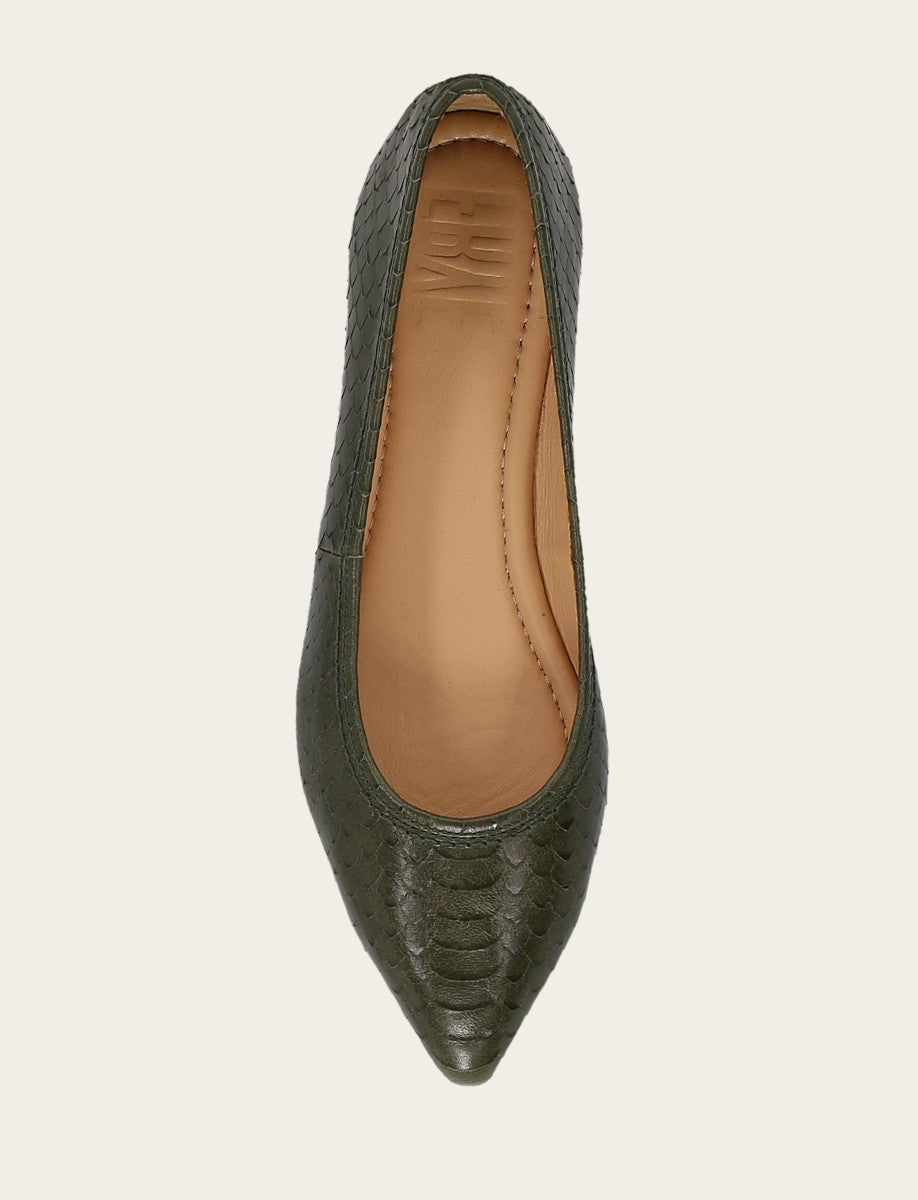 Women's Dark Olive Heather Ballet Shoe Dark Olive