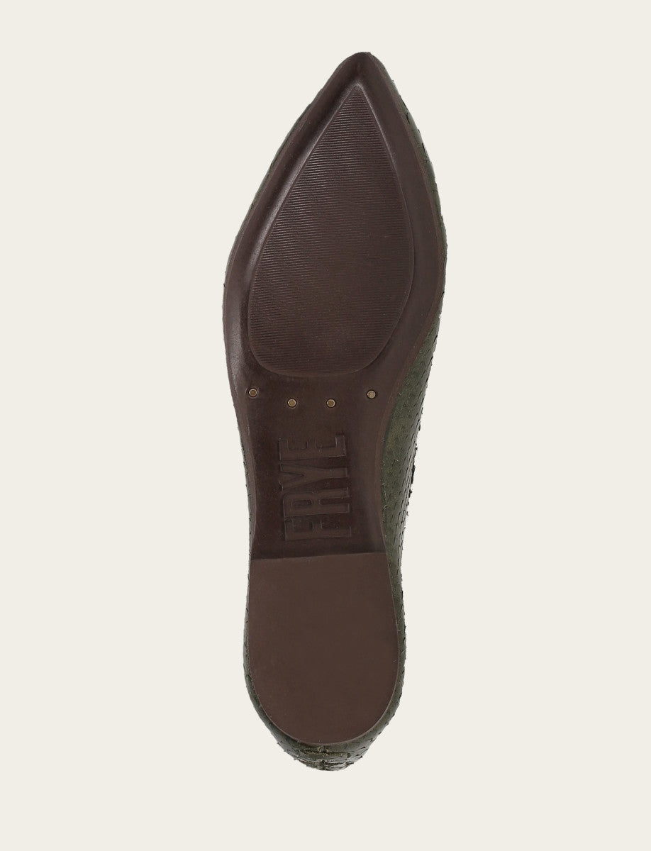 Women's Dark Olive Heather Ballet Shoe Dark Olive