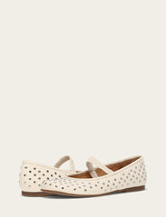 Women's Ecru Emma Studded Mary Jane Shoe Ecru