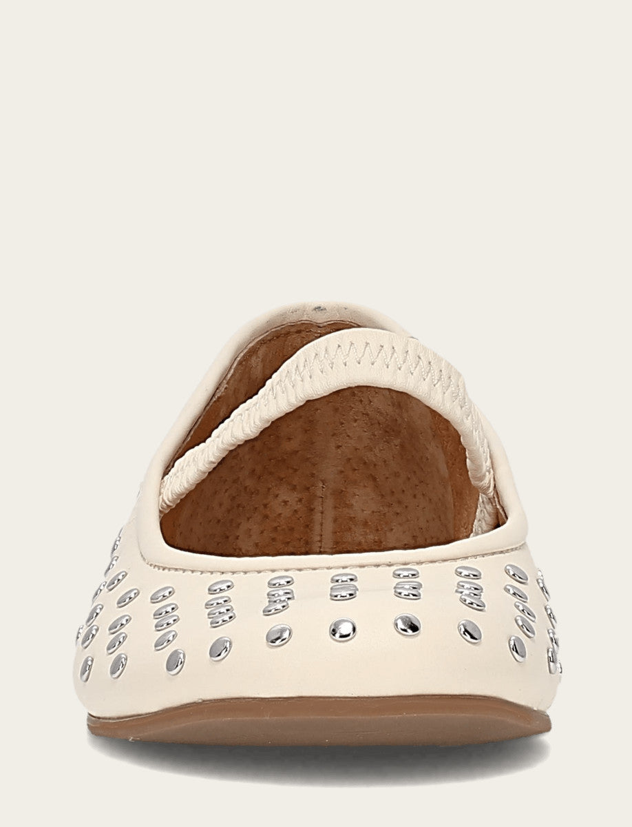 Women's Ecru Emma Studded Mary Jane Shoe Ecru