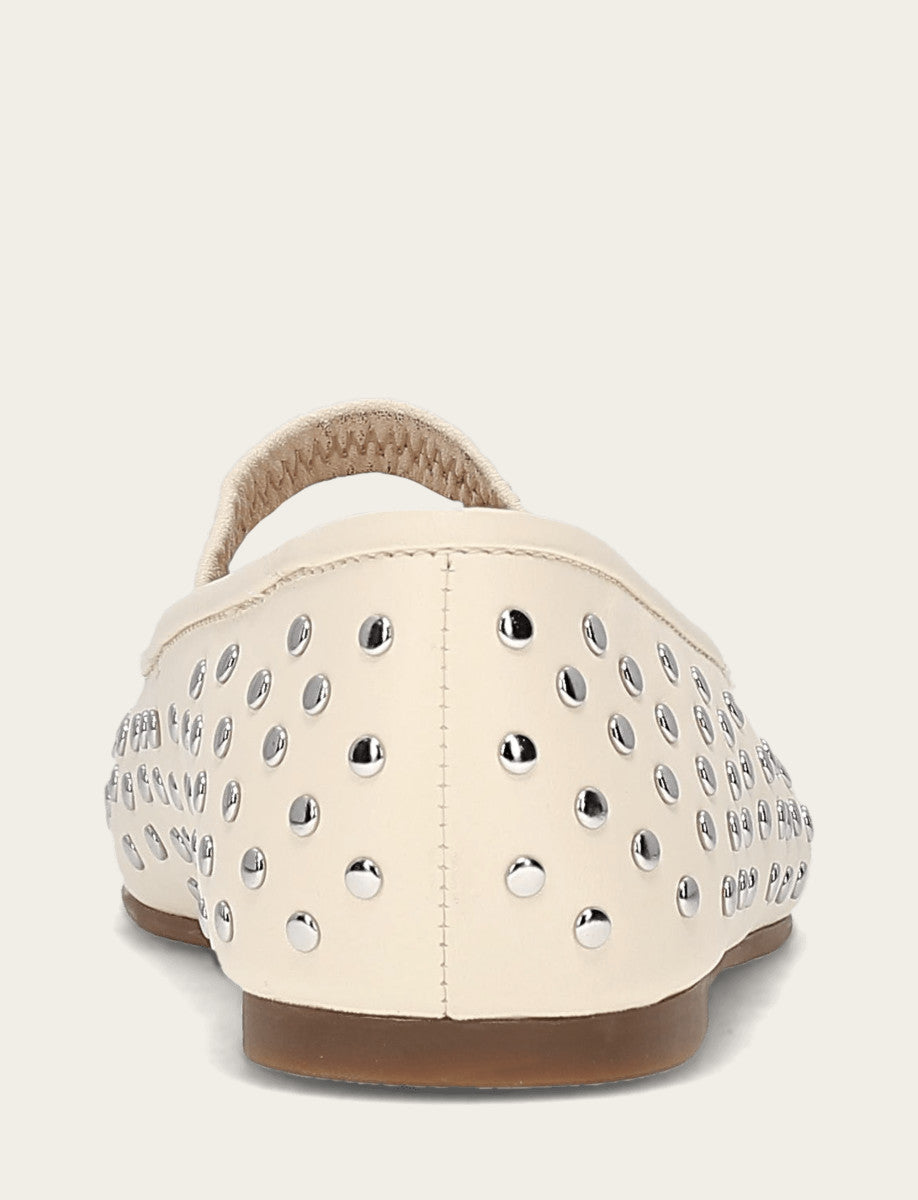 Women's Ecru Emma Studded Mary Jane Shoe Ecru